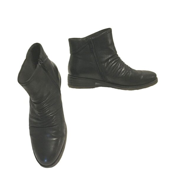 Baretraps Anila Women's Slouch Ankle Bootie Size 7 Black Double Side Zippers - Picture 1 of 10
